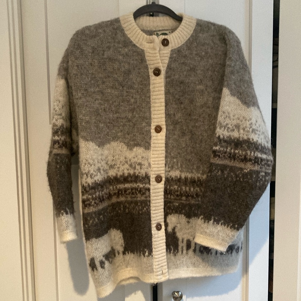 Vintage Wool Horse Sweater